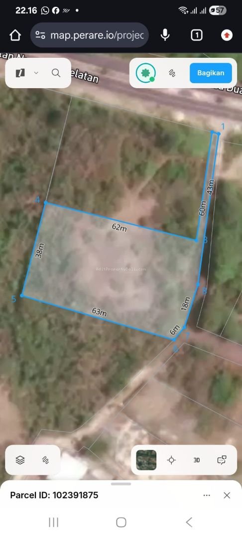 Tanah komersil nusa dua selatan